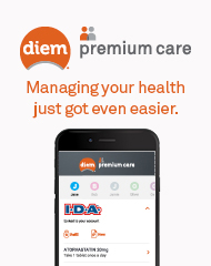 DIEM® premium care mobile app banner